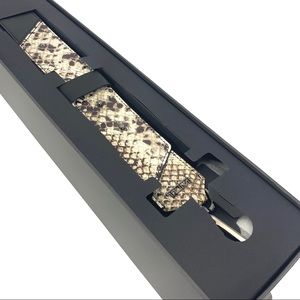 TUMI Accent Kit Custom Shoulder Strap Brown Cream Python Print